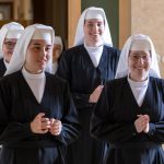 Erstes Bild vor dem Einzug in die Kirche als Novizinnen