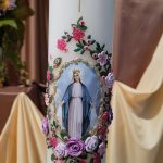 Rosenkranzkerze beim Gnadenbild